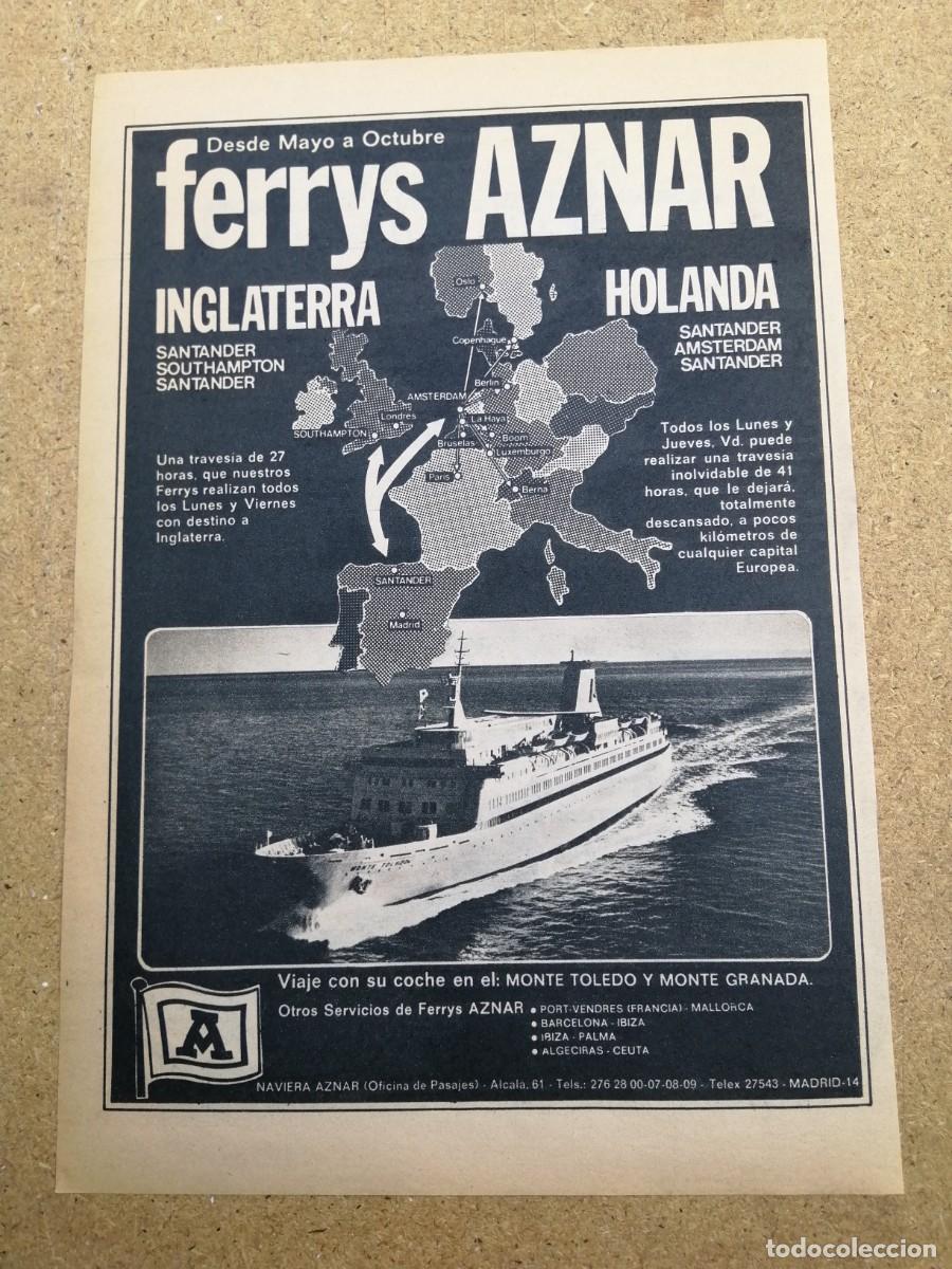 Otros art&iacute;culos de coleccionismo en papel: ANUNCIO. FERRYS AZNAR