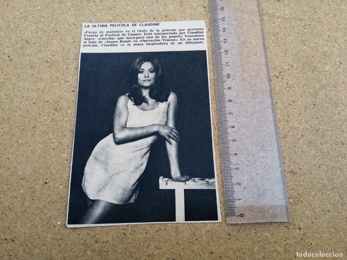 Otros art&iacute;culos de coleccionismo en papel: ARTICULO CINEMATOGRAFICO. CLAUDINE AUGER