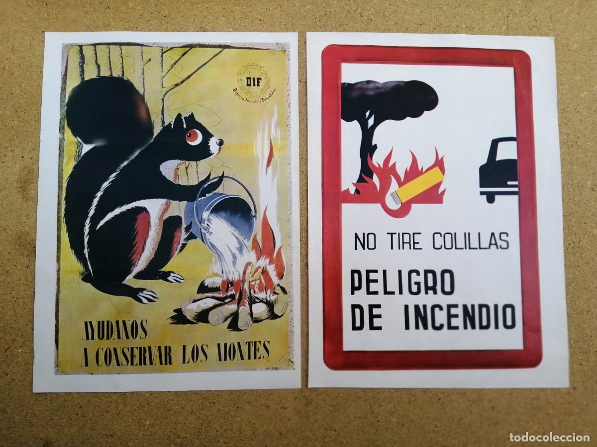 Otros art&iacute;culos de coleccionismo en papel: DOS ANUNCIOS DEFENSA INCENDIOS FORESTALES (A&Ntilde;OS 70)