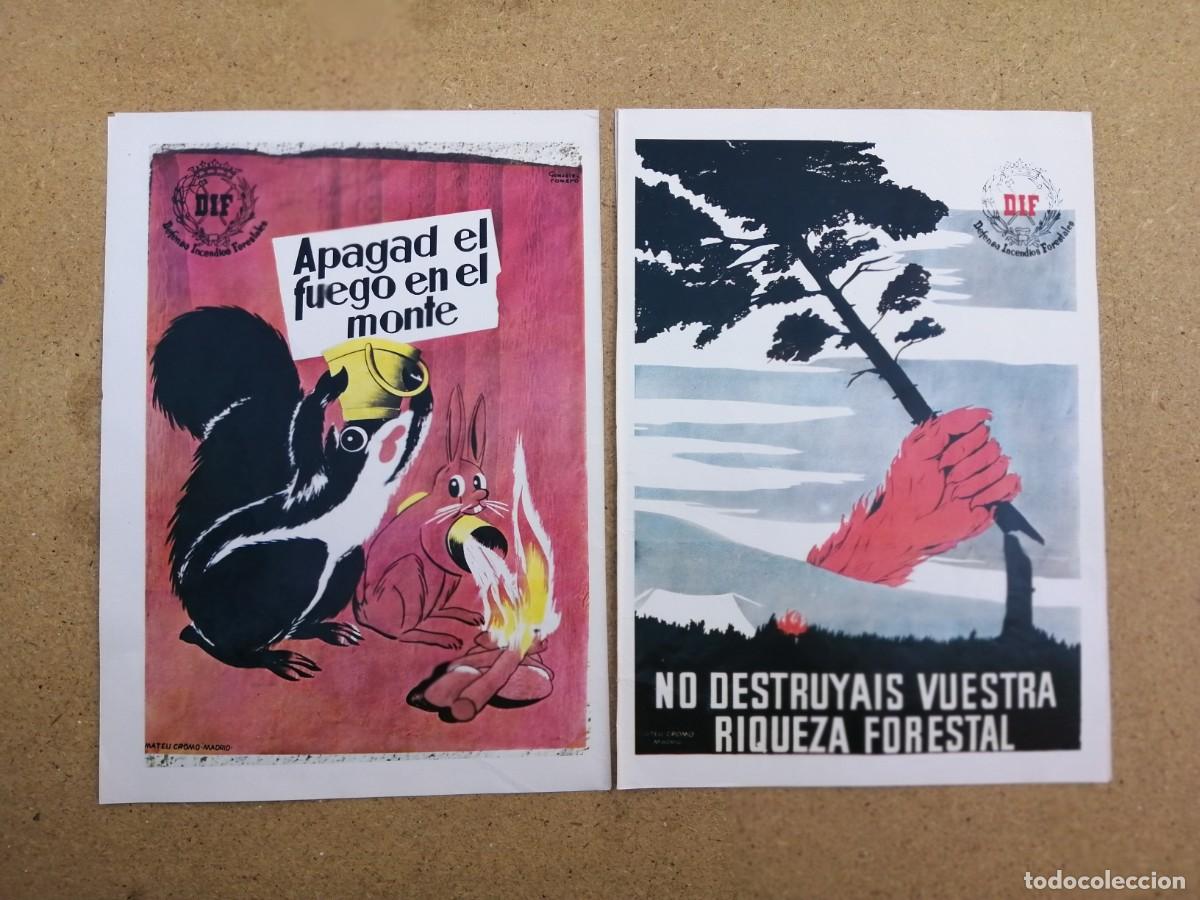 Otros art&iacute;culos de coleccionismo en papel: DOS ANUNCIOS DEFENSA INCENDIOS FORESTALES (A&Ntilde;OS 70)
