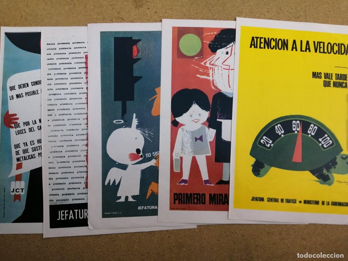 Otros art&iacute;culos de coleccionismo en papel: CINCO ANUNCIOS JEFATURA CENTRAL DE TRAFICO (A&Ntilde;OS 70)