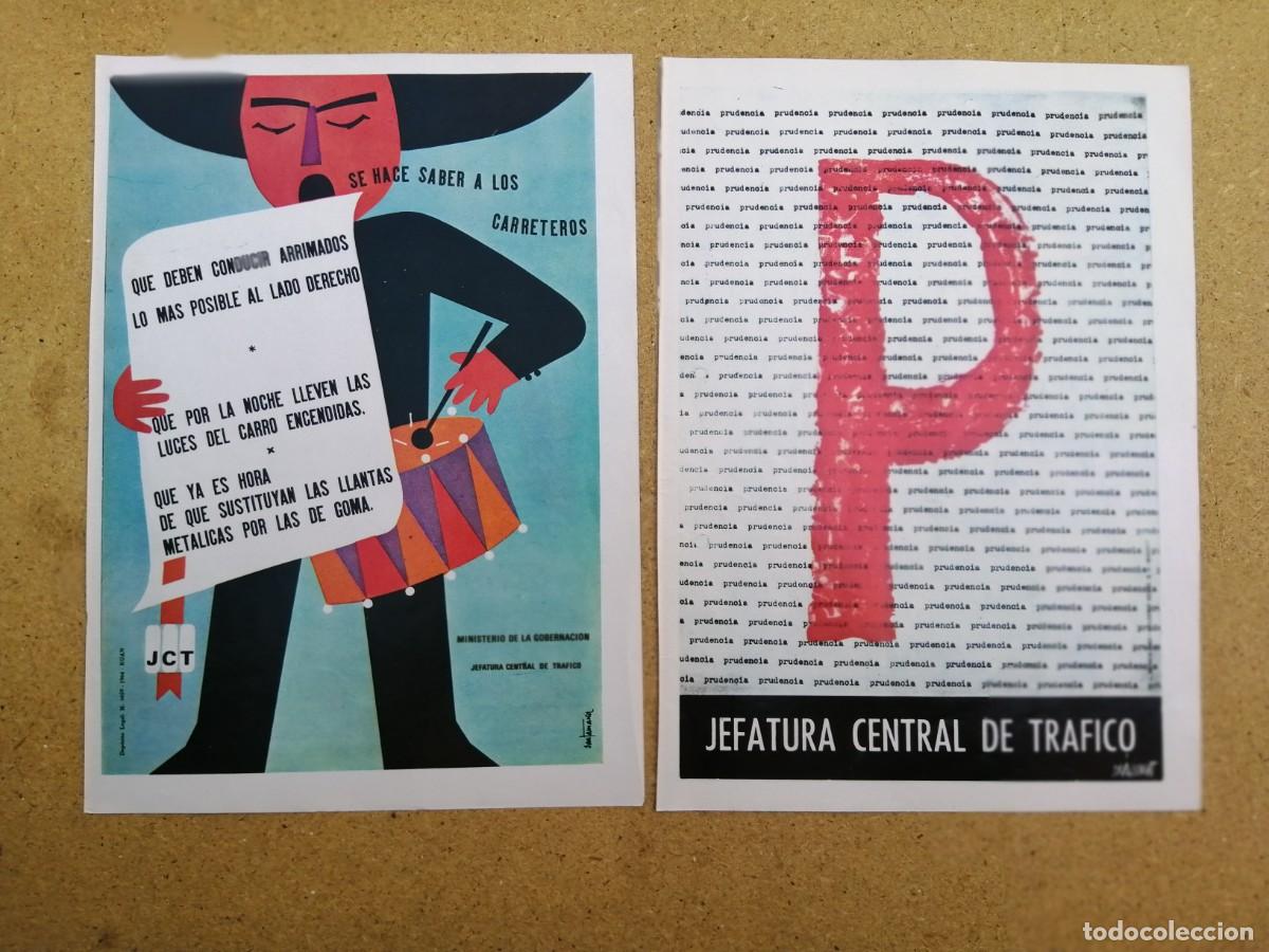 Otros art&iacute;culos de coleccionismo en papel: DOS ANUNCIOS JEFATURA CENTRAL DE TRAFICO (A&Ntilde;OS 70)