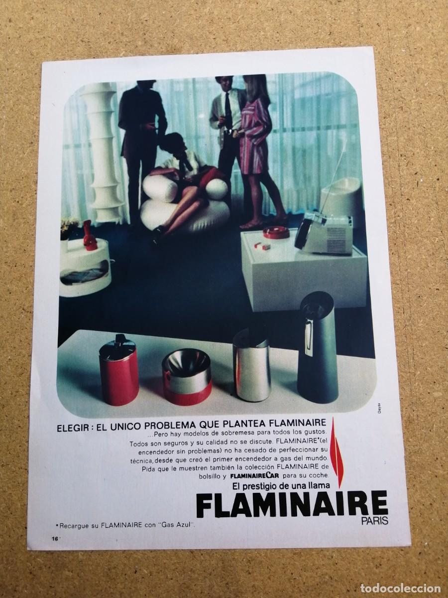 Otros art&iacute;culos de coleccionismo en papel: ANUNCIO. ENCENDEDORES FLAMINAIRE