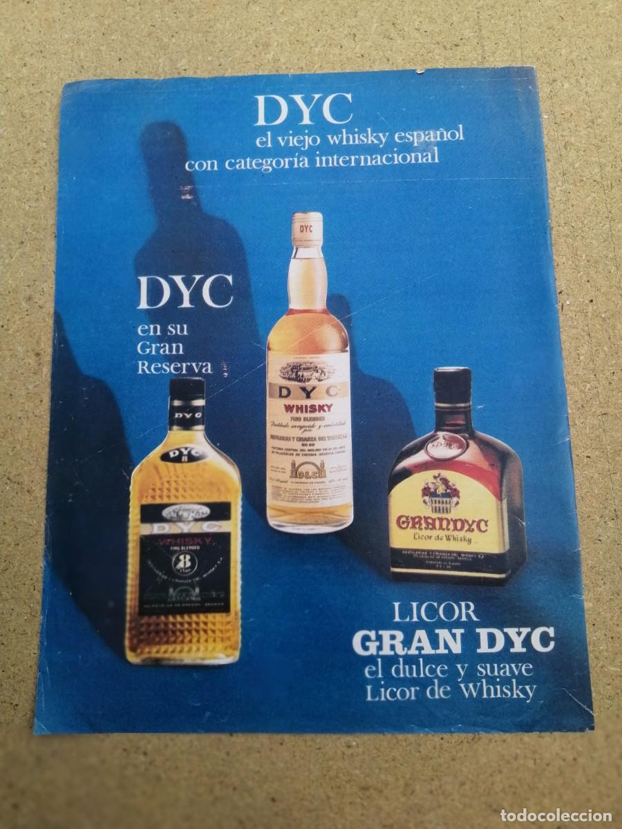 Otros art&iacute;culos de coleccionismo en papel: ANUNCIO. WHISKY DYC.