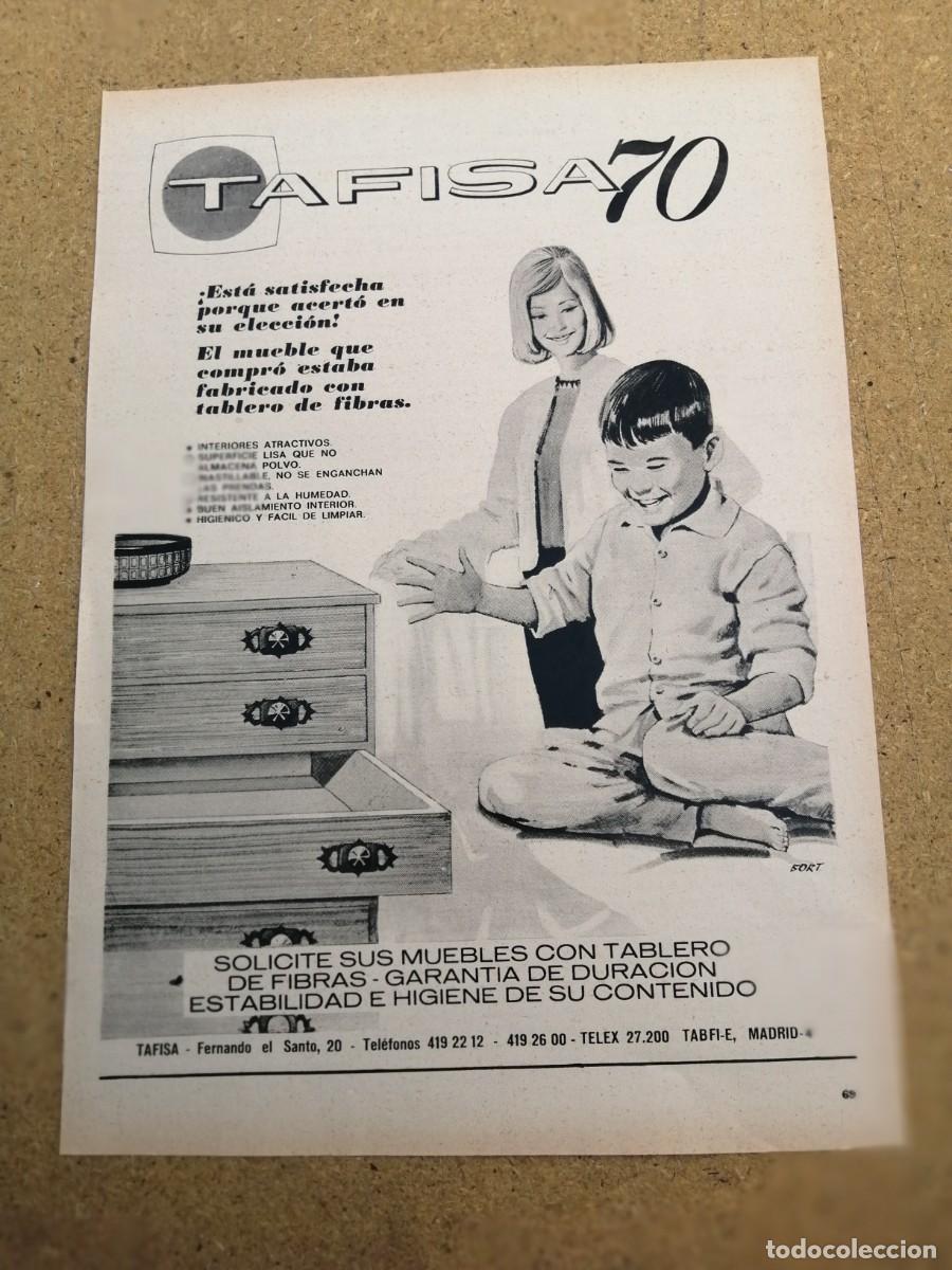 Otros art&iacute;culos de coleccionismo en papel: ANUNCIO. MUEBLE TAFISA 70
