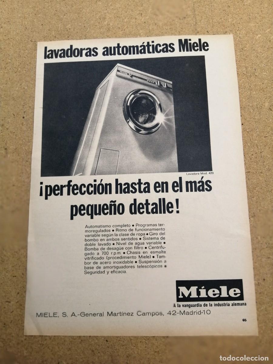 Otros art&iacute;culos de coleccionismo en papel: ANUNCIO. LAVADORAS MIELE