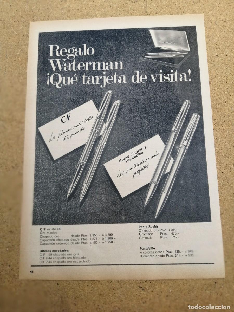 Otros art&iacute;culos de coleccionismo en papel: ANUNCIO. ESTILOGRAFICA WATERMAN