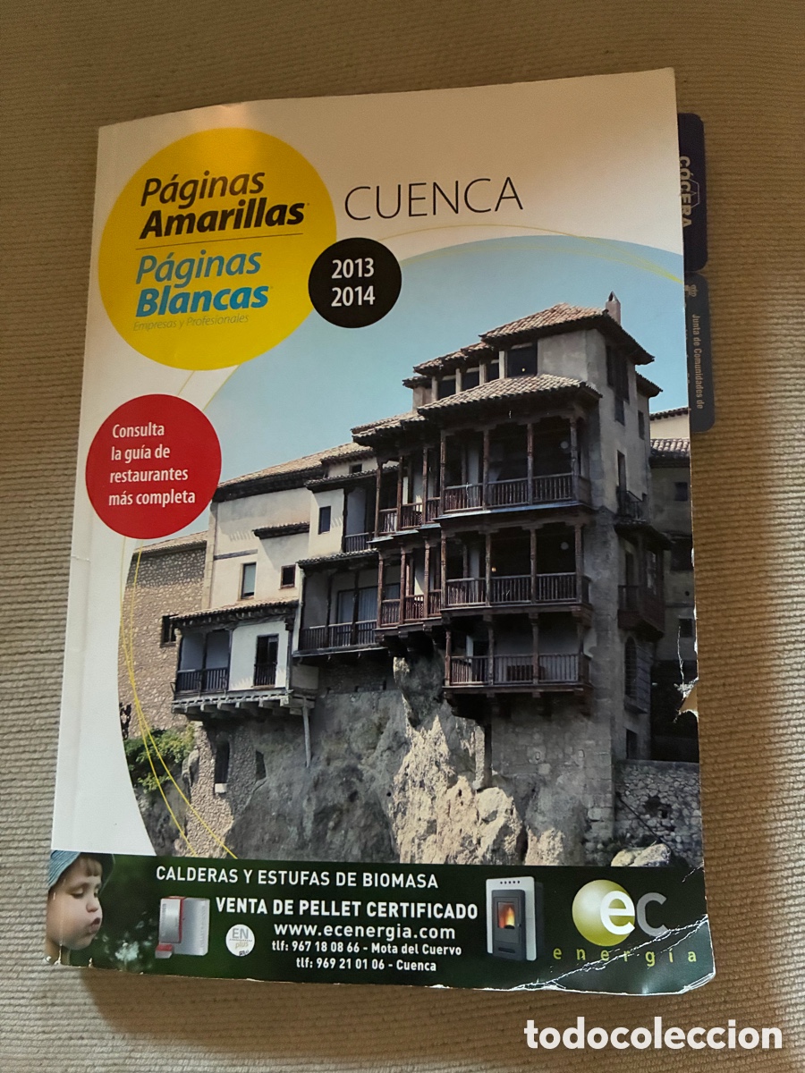 Otros art&iacute;culos de coleccionismo en papel: Directorio de P&aacute;ginas Amarillas y Blancas de Cuenca (2013-2014).