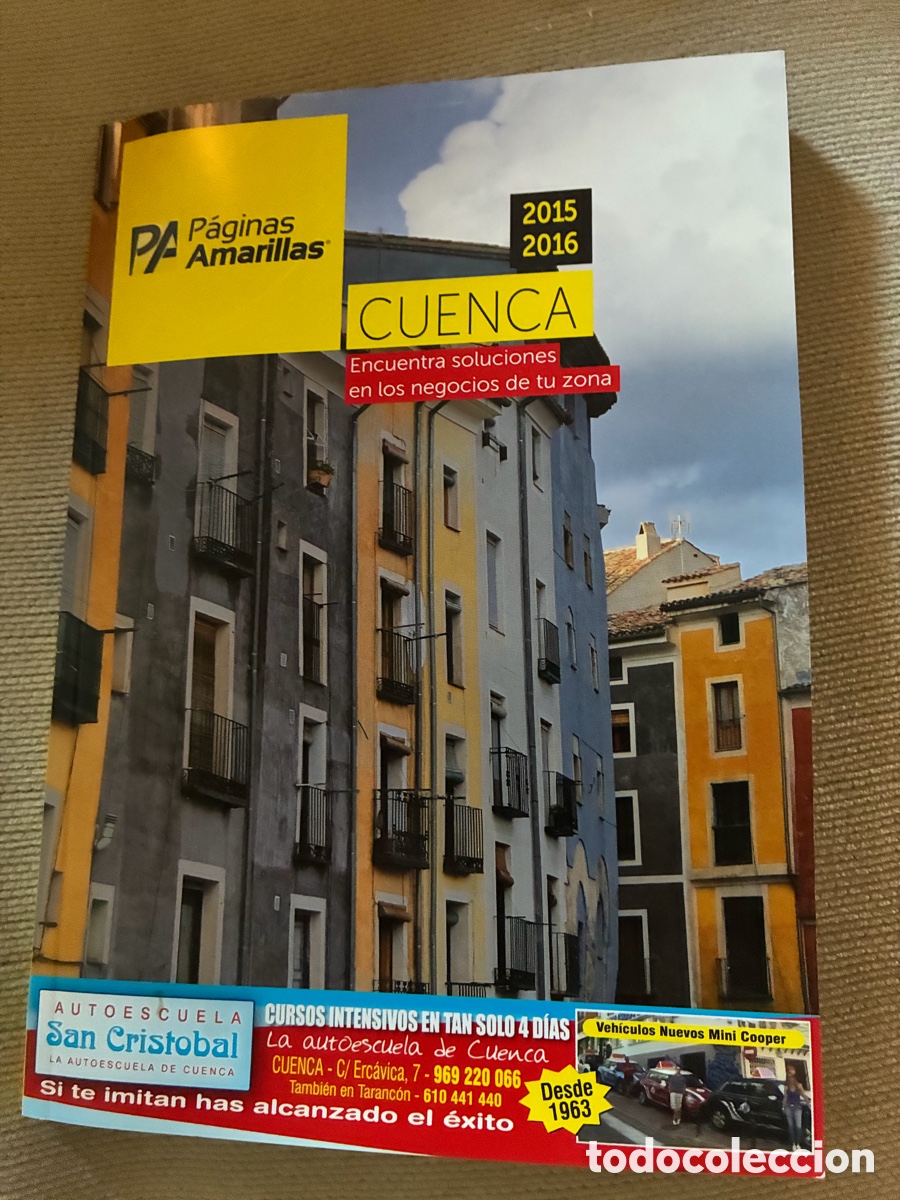 Otros art&iacute;culos de coleccionismo en papel: Gu&iacute;a P&aacute;ginas Amarillas Cuenca 2015-16