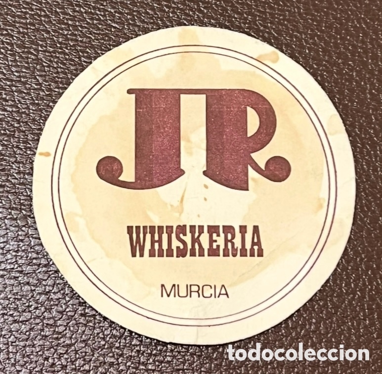 Otros art&iacute;culos de coleccionismo en papel: Posavasos. JR. Whiskeria. Murcia. A&ntilde;os 70.