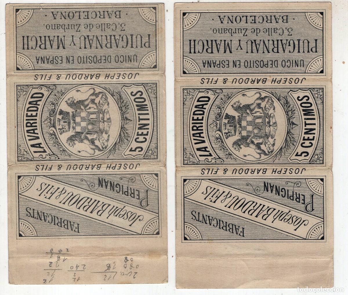 Otros art&iacute;culos de coleccionismo en papel: CROMOS PUBLICITARIOS (2) DE JOSEPH BARDOU & FILS. &Uacute;nico Dep&oacute;sito en Espa&ntilde;a. Puigcarnau y March