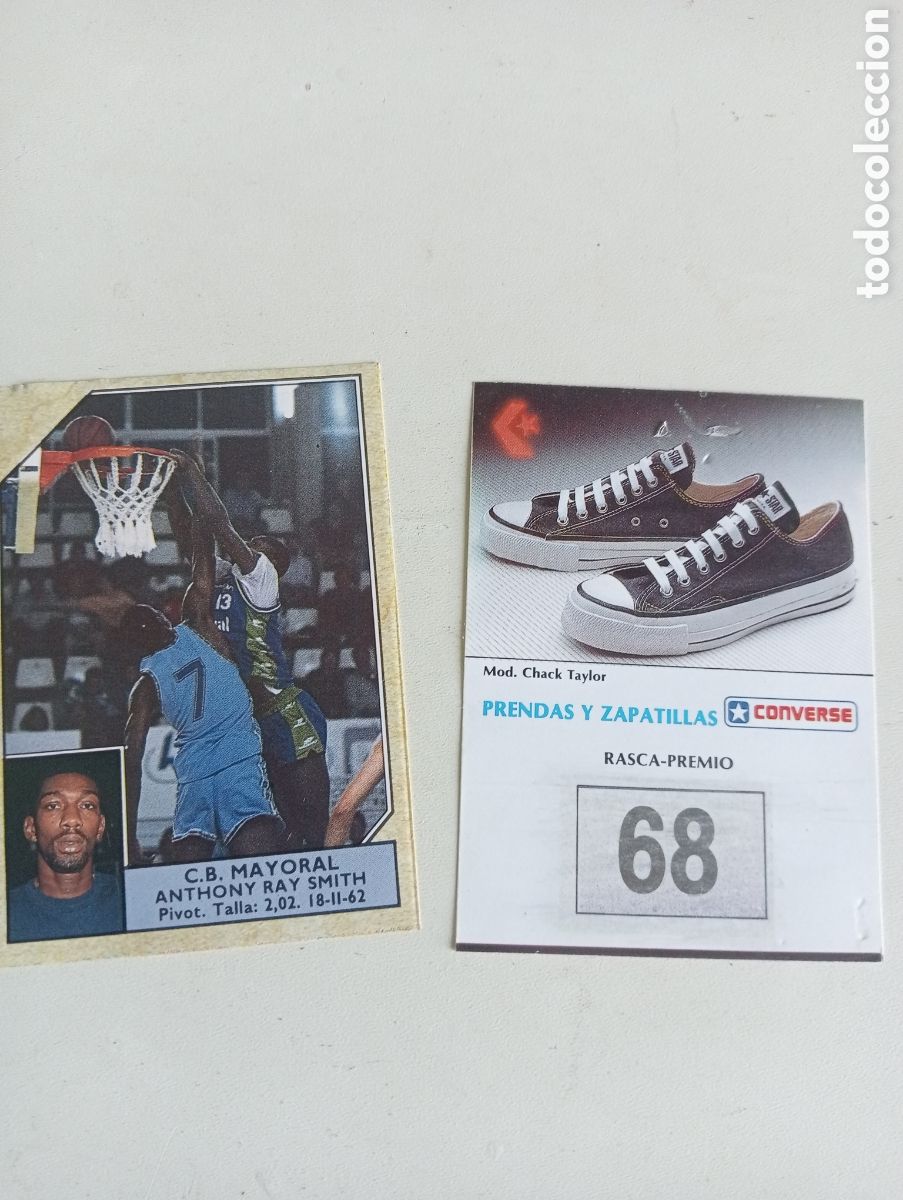 Otros art&iacute;culos de coleccionismo en papel: Converse club cromo tarjeta