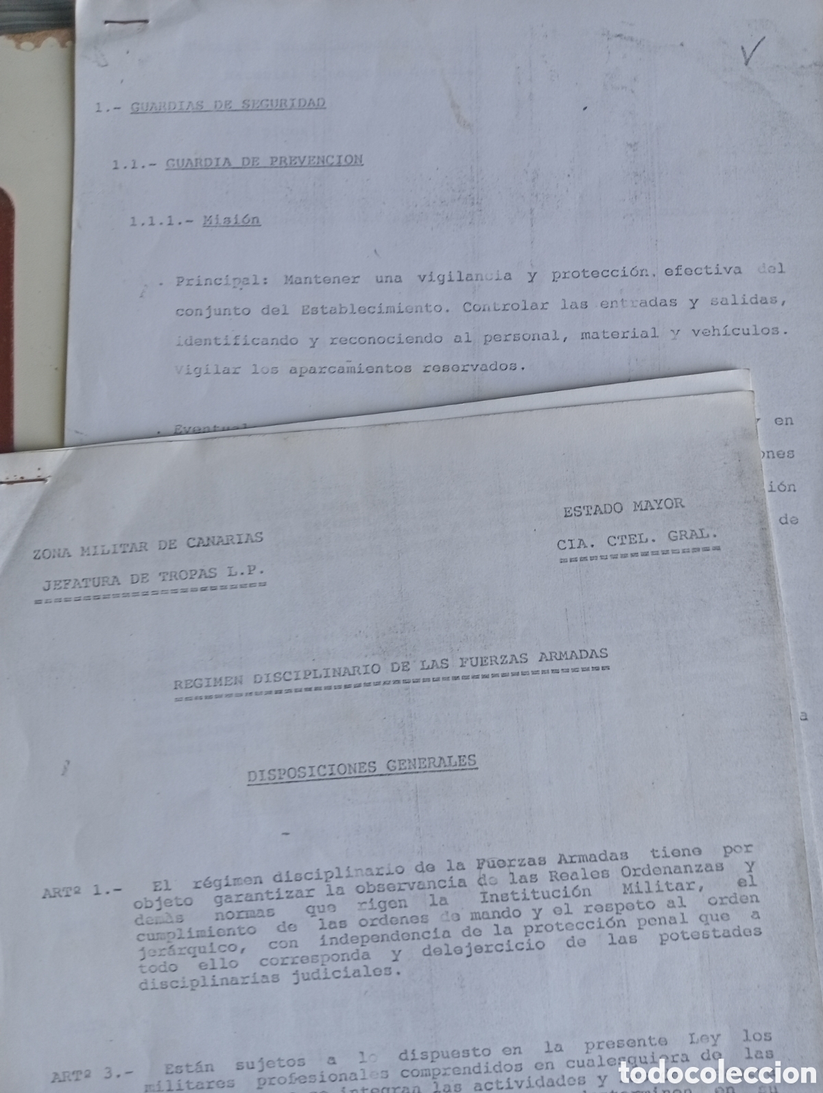 Otros art&iacute;culos de coleccionismo en papel: Documentos Ense&ntilde;anza ejercito - Foto 3