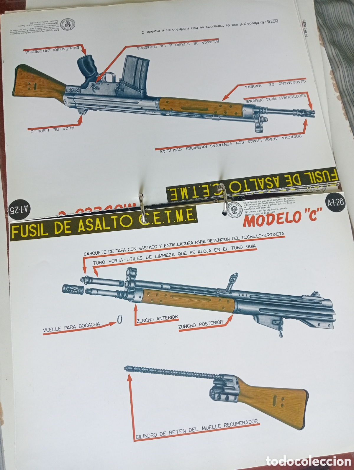 Otros art&iacute;culos de coleccionismo en papel: Documentos Ense&ntilde;anza ejercito - Foto 5