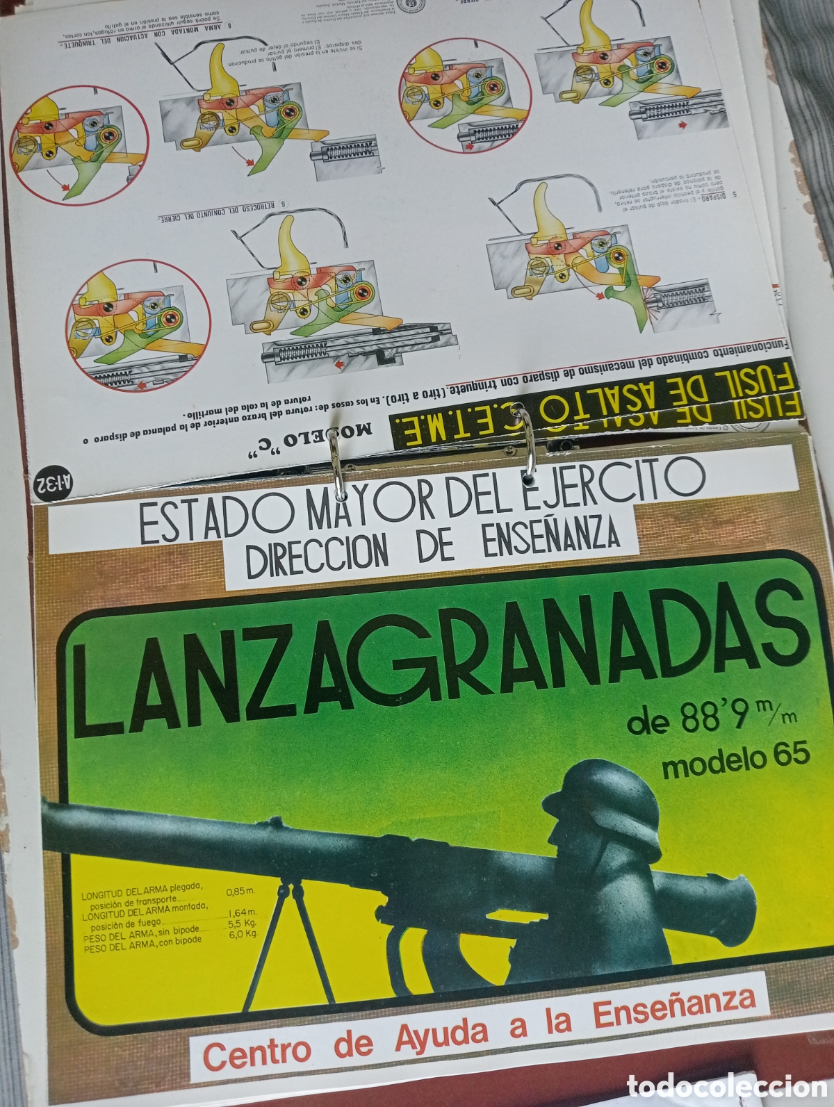 Otros art&iacute;culos de coleccionismo en papel: Documentos Ense&ntilde;anza ejercito - Foto 6