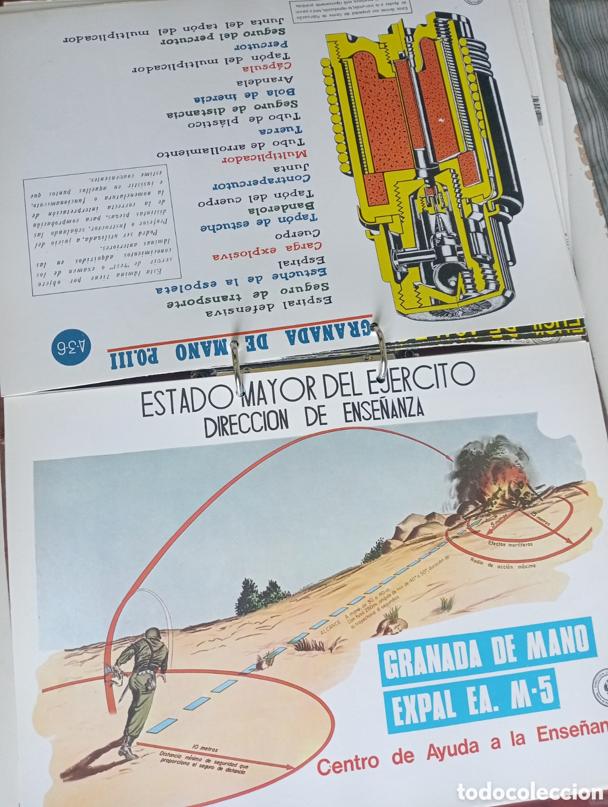 Otros art&iacute;culos de coleccionismo en papel: Documentos Ense&ntilde;anza ejercito - Foto 7