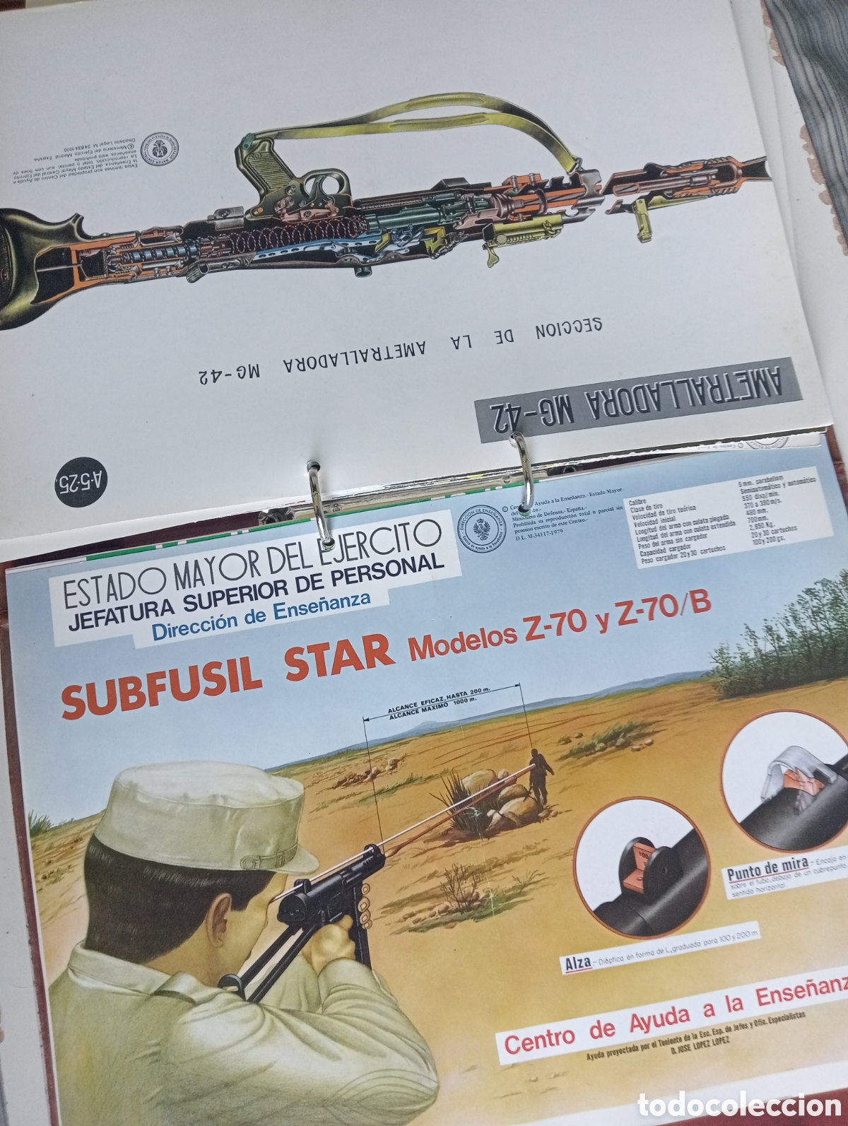 Otros art&iacute;culos de coleccionismo en papel: Documentos Ense&ntilde;anza ejercito - Foto 10