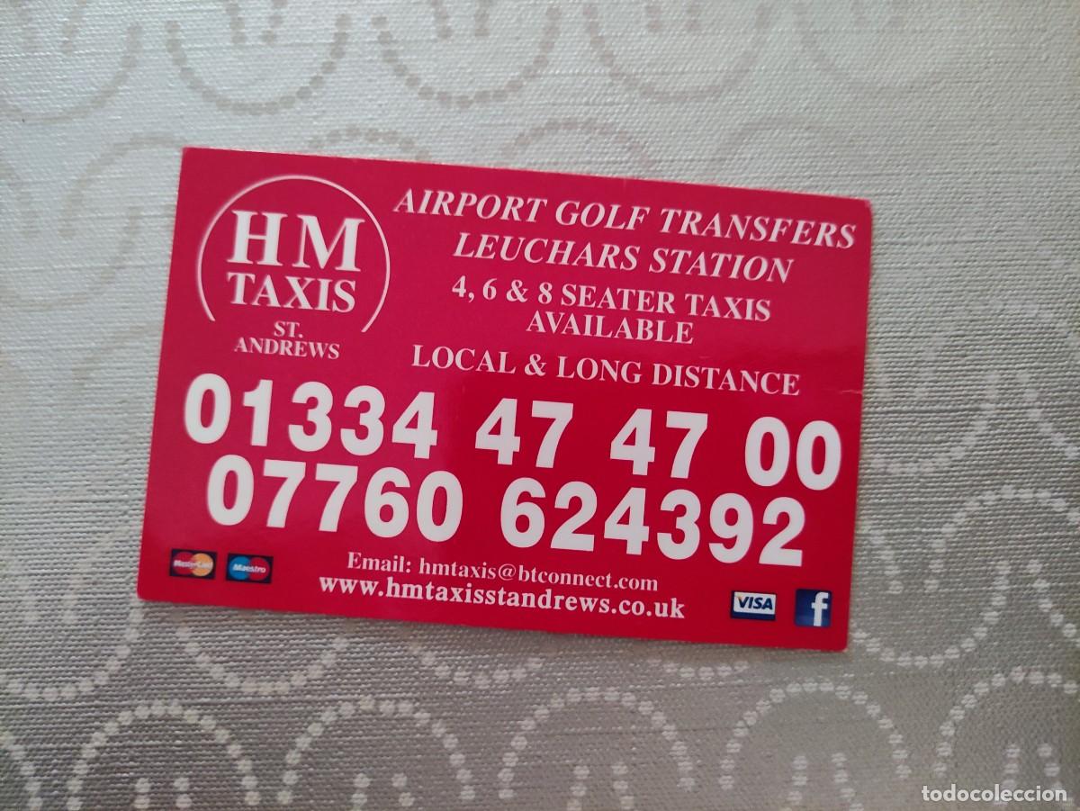 Sammelleidenschaft Andere Papierartikel: TARJETA VISITA - HM TAXIS ST. ANDREWS - ESCOCIA