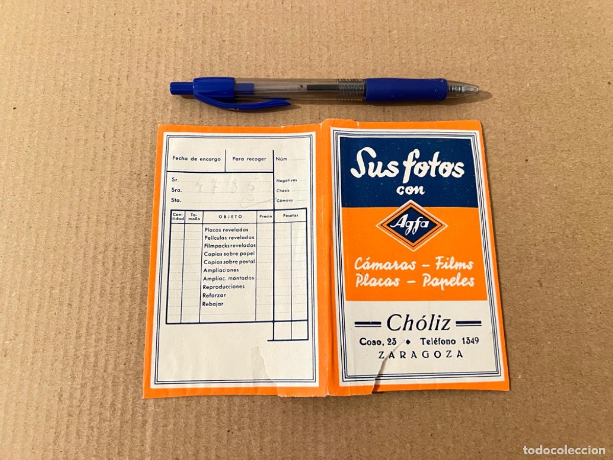 Otros art&iacute;culos de coleccionismo en papel: Sobre porta clich&eacute;s y porta revelado de fotos con publicidad del FOT&Oacute;GRAFO &oacute; TIENDA
