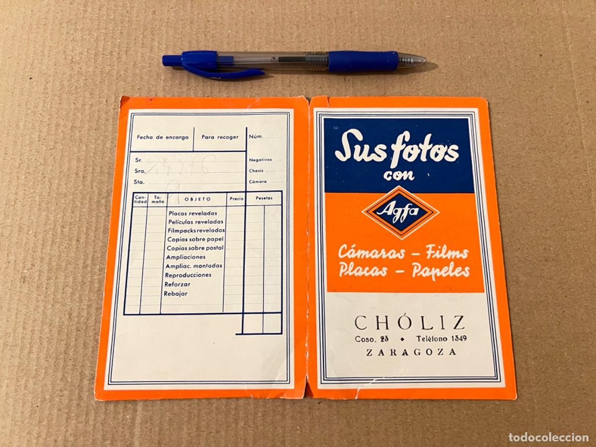 Otros art&iacute;culos de coleccionismo en papel: Sobre porta clich&eacute;s y porta revelado de fotos con publicidad del FOT&Oacute;GRAFO &oacute; TIENDA