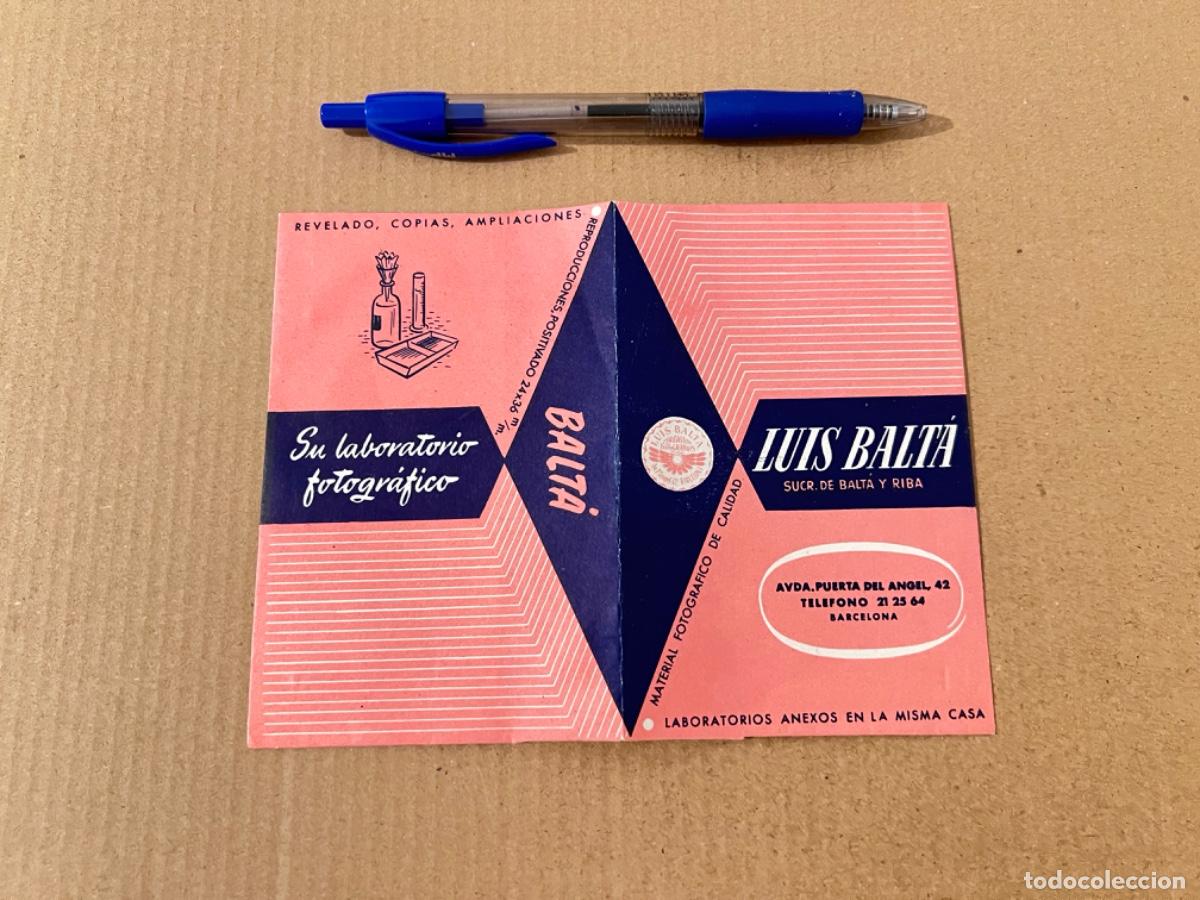 Otros art&iacute;culos de coleccionismo en papel: Sobre porta clich&eacute;s y porta revelado de fotos con publicidad del FOT&Oacute;GRAFO &oacute; TIENDA