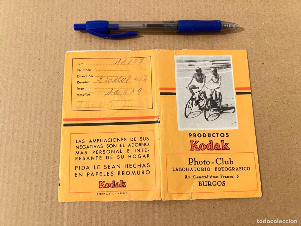Otros art&iacute;culos de coleccionismo en papel: Sobre porta clich&eacute;s y porta revelado de fotos con publicidad del FOT&Oacute;GRAFO &oacute; TIENDA