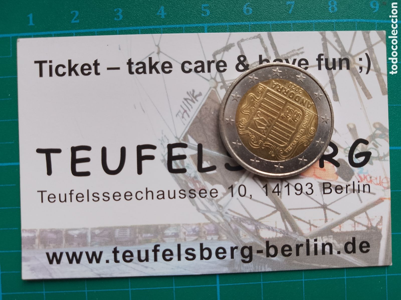 Otros art&iacute;culos de coleccionismo en papel: TEUFELSBERG - BERLIN - TICKET . ENTRADA GRAFFITI