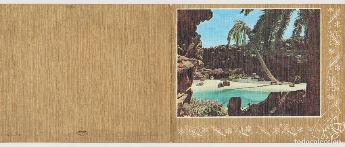Otros art&iacute;culos de coleccionismo en papel: TARJETA DE FELICITACION DOBLE - LANZAROTE - JAMEOS DEL AGUA - ROFOTO BARCELONA