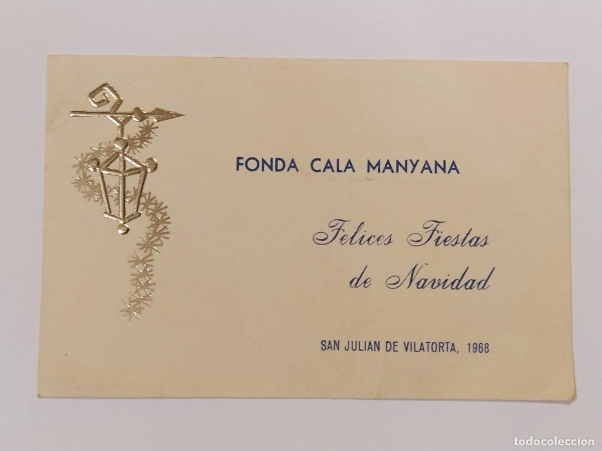 Otros art&iacute;culos de coleccionismo en papel: SAN JULIAN DE VILATORTA - FONDA CALA MANYANA - FELICITACION NAVIDAD 1968 - VEURE FOTOS -(116.477)