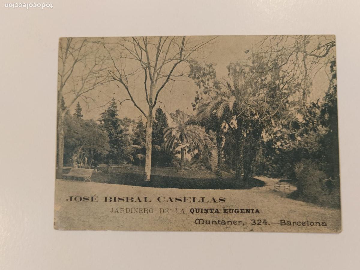 Otros art&iacute;culos de coleccionismo en papel: BARCELONA - JOSE BISBAL CASELLAS - JARDINERO DE LA QUINTA EUGENIA - TARJETA ANTIGUA -(116.509)