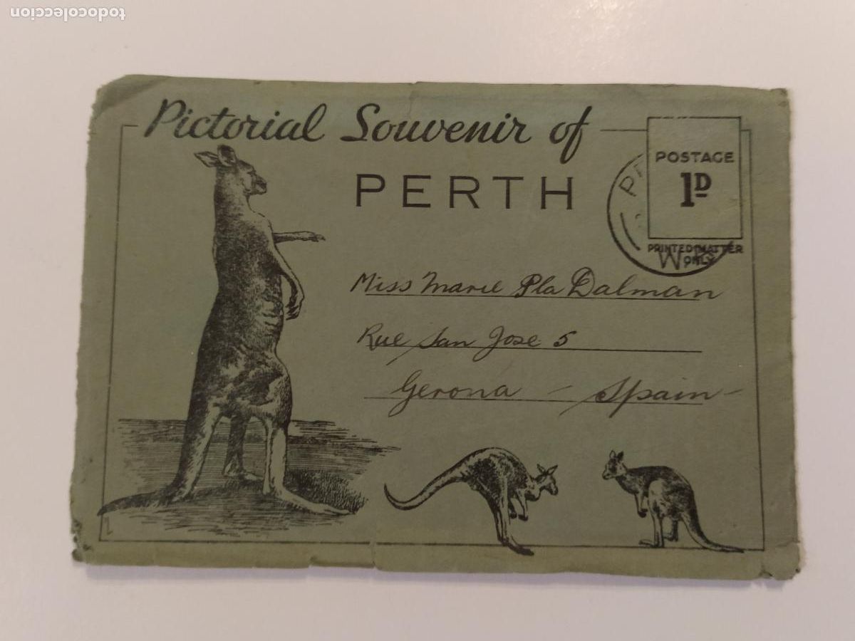 Otros art&iacute;culos de coleccionismo en papel: AUSTRALIA - PERTH - ALBUM CON VISTAS ANTIGUAS -VER FOTOS-(K-16.040)