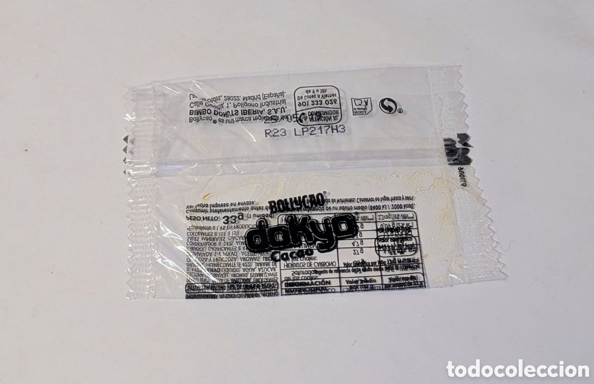 Otros art&iacute;culos de coleccionismo en papel: Envoltorio vac&iacute;o Bollycao Dokyo