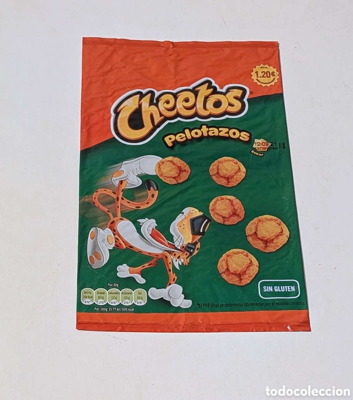 Otros art&iacute;culos de coleccionismo en papel: Envoltorio vac&iacute;o Cheetos Pelotazos