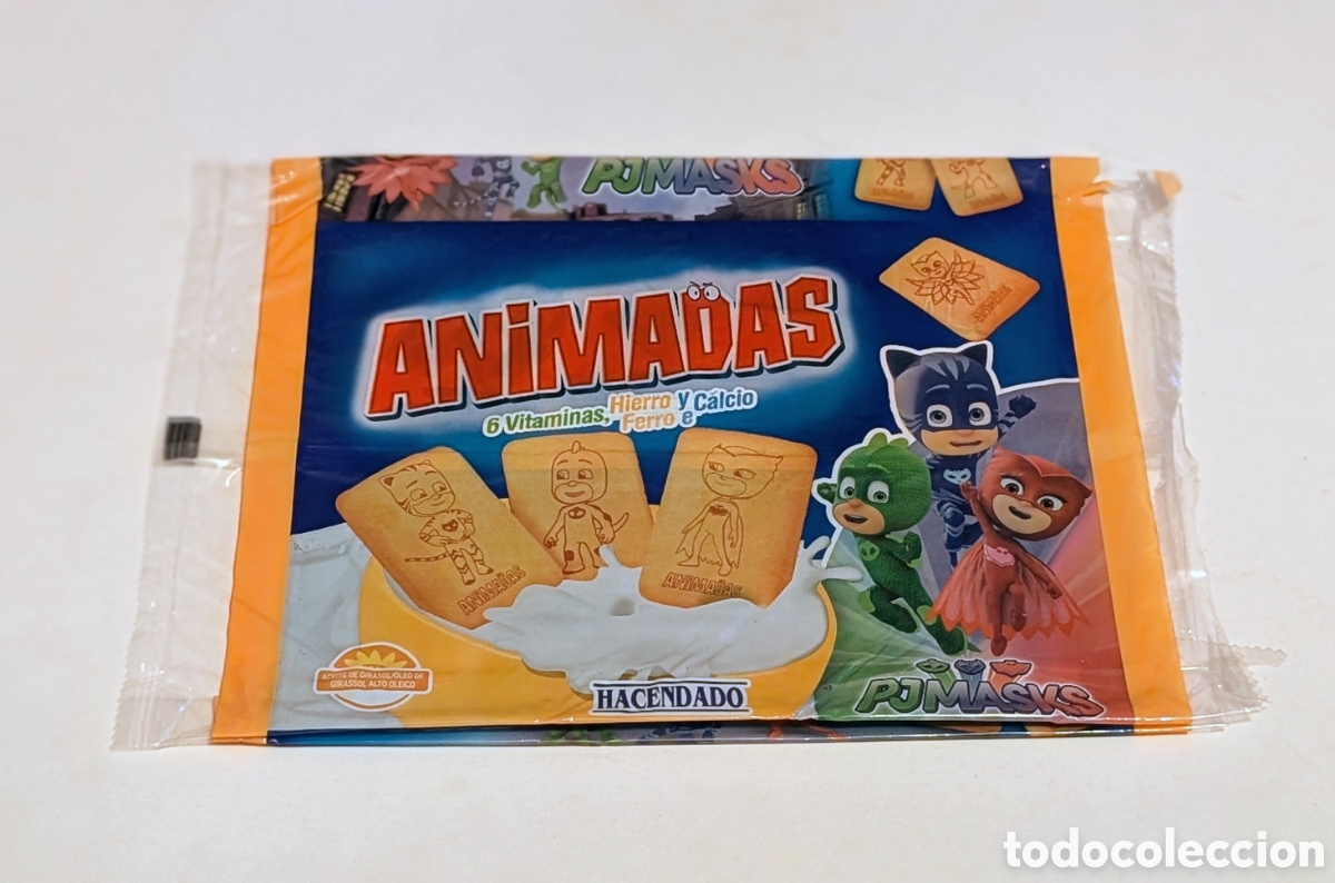 Otros art&iacute;culos de coleccionismo en papel: Envoltorio vac&iacute;o Galletas Animadas Pj Mask
