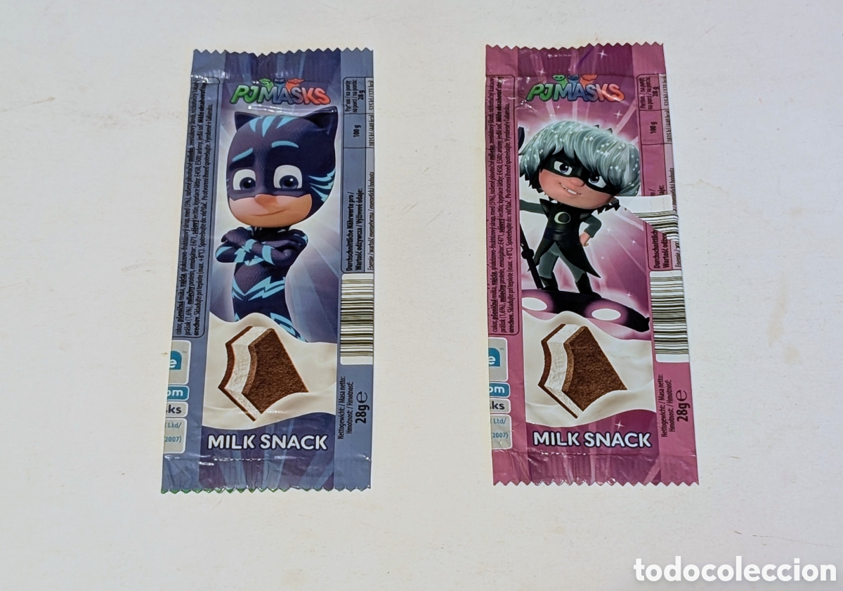 Otros art&iacute;culos de coleccionismo en papel: Raros Envoltorios vac&iacute;os Helado PJ Mask