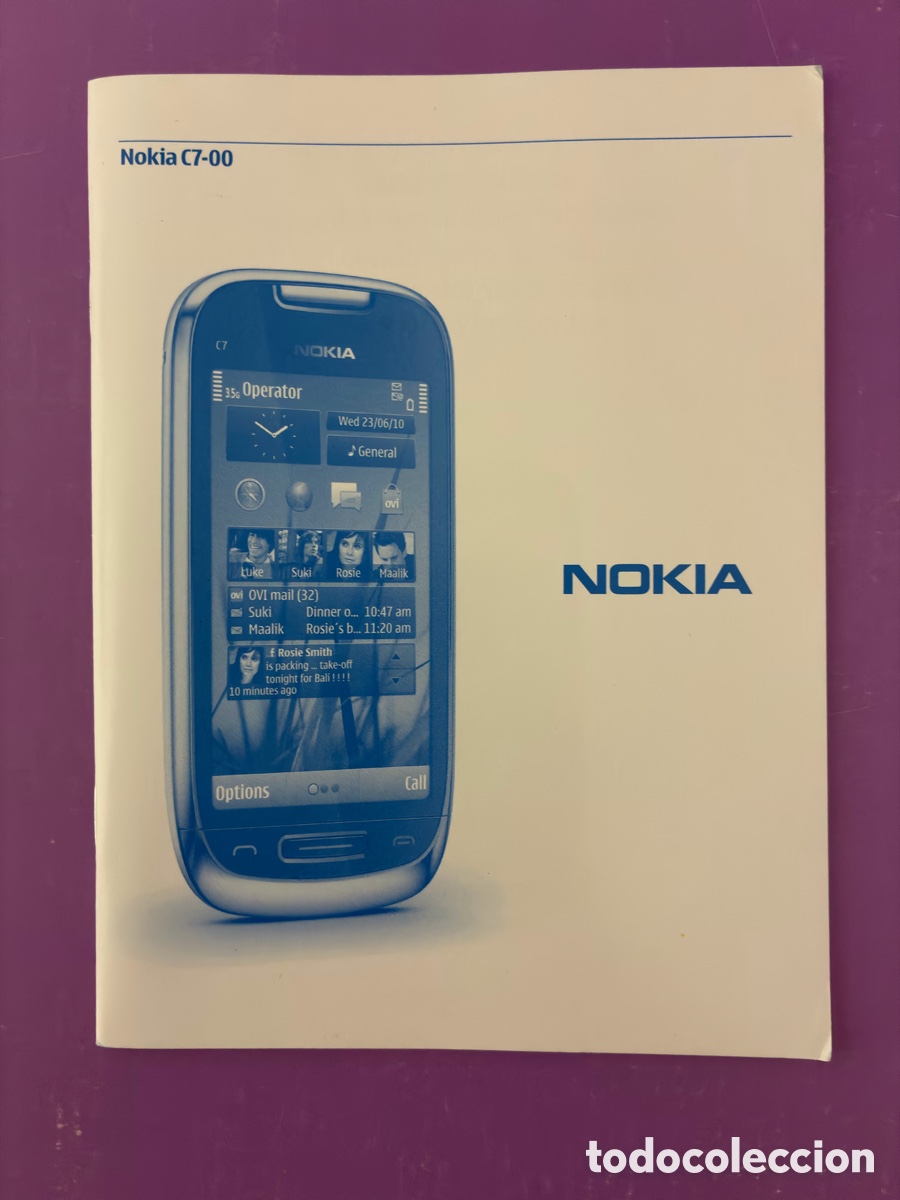 Sammelleidenschaft Andere Papierartikel: Instrucciones Tel&eacute;fono m&oacute;vil Nokia C7-00