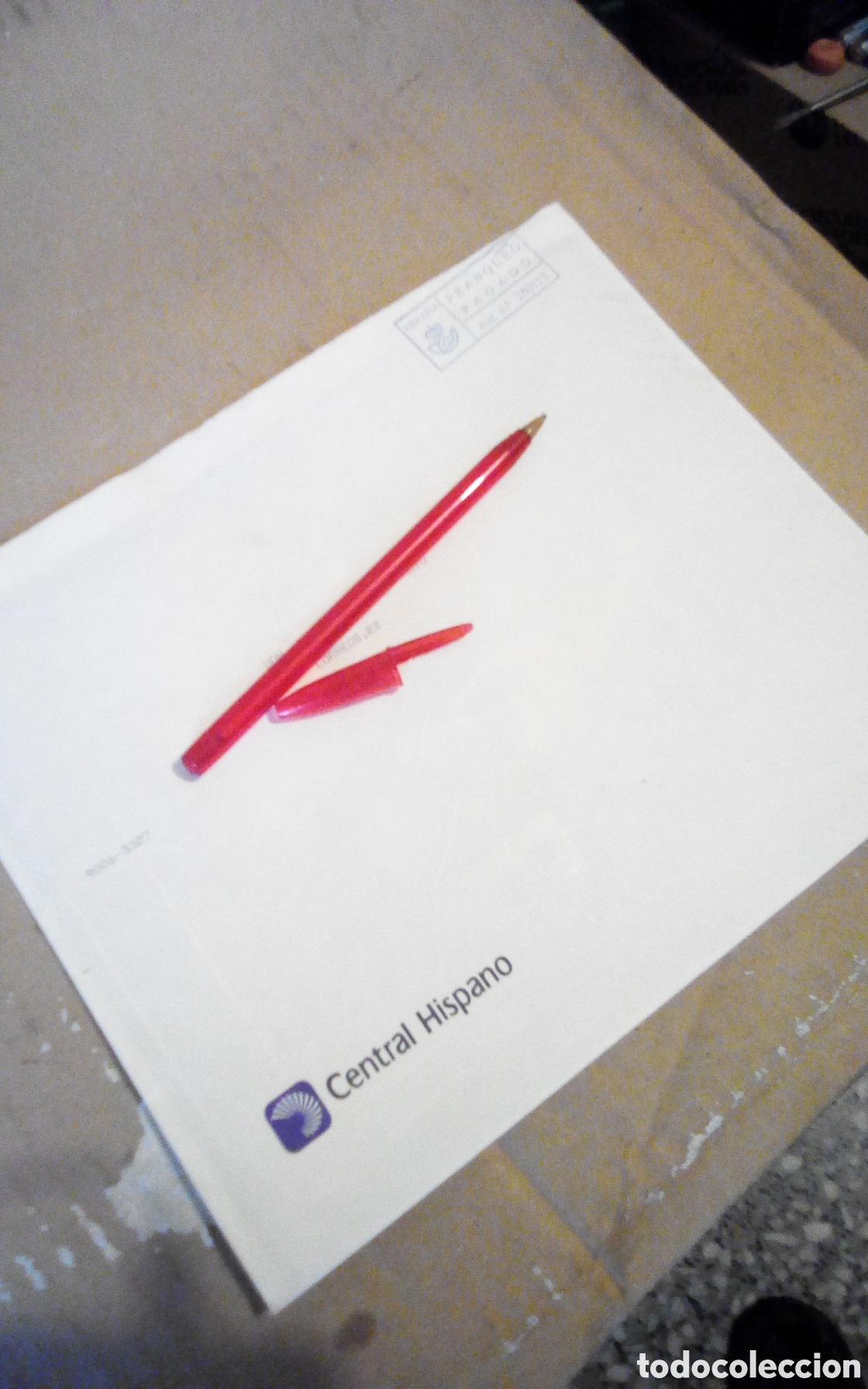 Otros art&iacute;culos de coleccionismo en papel: Carta con tarjeta de felicitaci&oacute;n navidad 1995. Banco Central Hispano. Sin escribir.