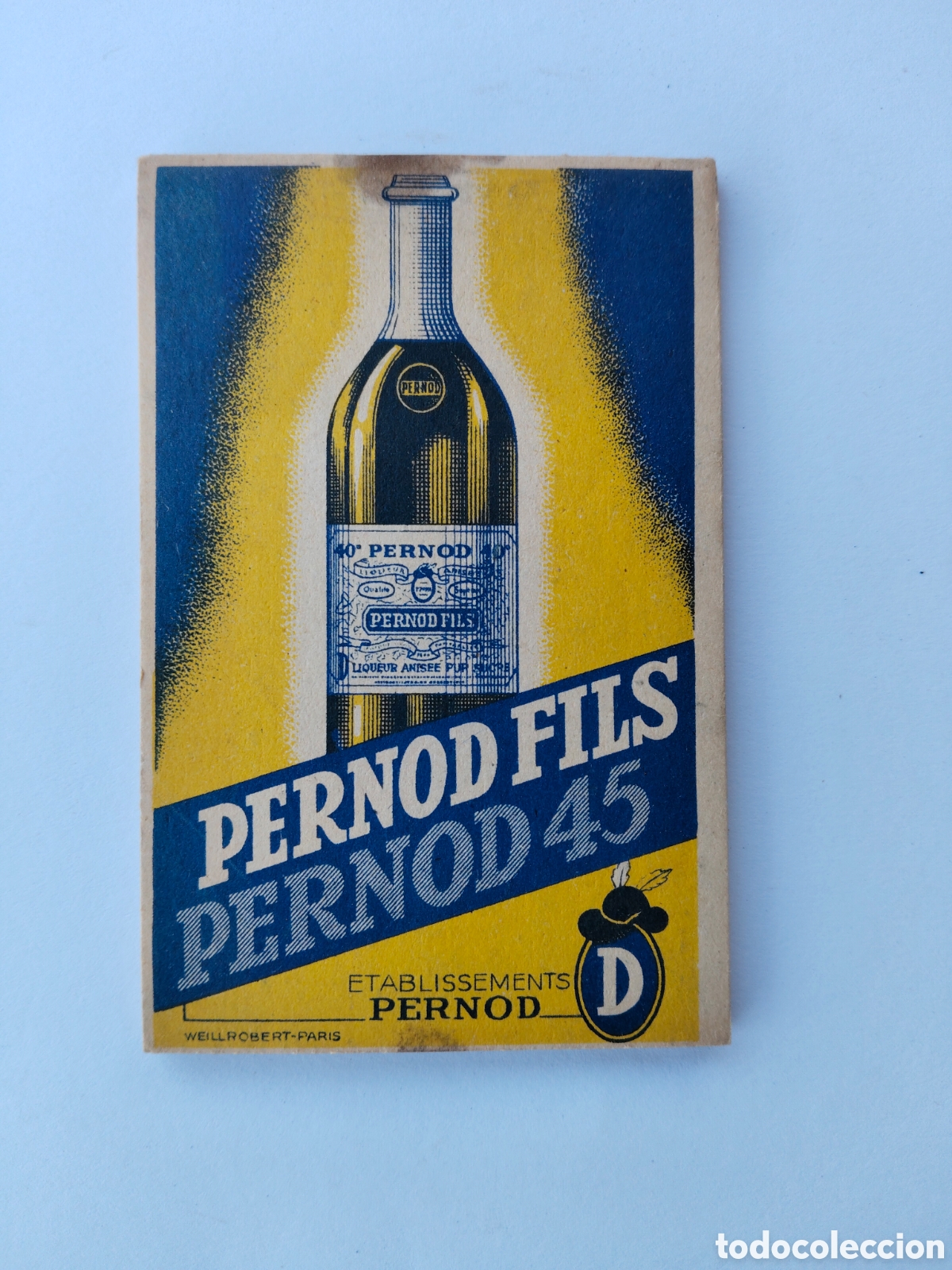 Otros art&iacute;culos de coleccionismo en papel: ANTIGUO CUADERNO BLOC DE NOTAS DE PUBLICIDAD DE LICOR PERNORD FILS PERNOD 45 FRANCIA - A&Ntilde;OS 50 60 -