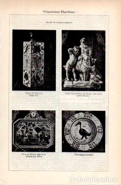 Paper Collecting Others: LAMINA ESPASA V52352: Ceramica espa&ntilde;ola de la Coleccion Plandiura