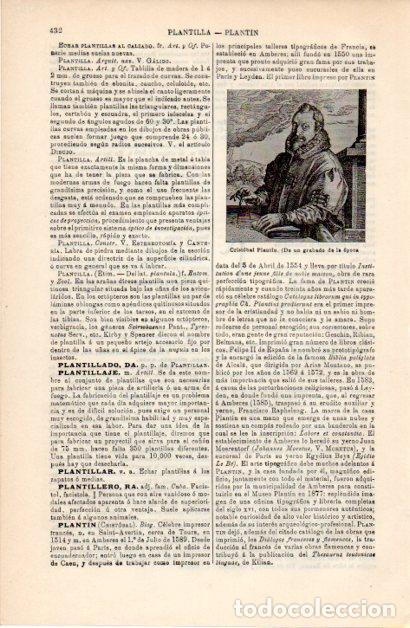 Collectionnisme Papier divers: LAMINA ESPASA V52362: Cristobal Plantin grabado