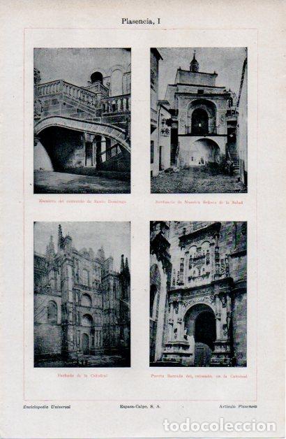 Collectionnisme Papier divers: LAMINA ESPASA V52369: Catedral y Convento de Santo Domingo, Caceres