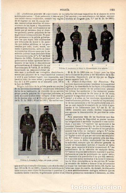 Sammelleidenschaft Andere Papierartikel: LAMINA ESPASA V52424: Policia de Austria, China, Francia y Belgica