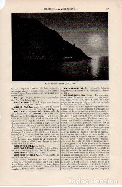 Sammelleidenschaft Andere Papierartikel: LAMINA ESPASA V52437: Sol de media noche en el Cabo Norte