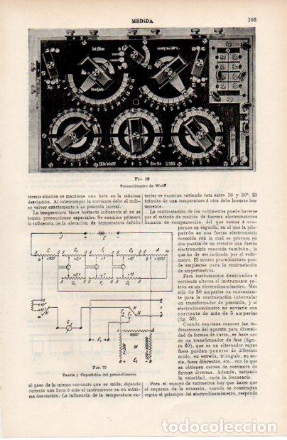 Sammelleidenschaft Andere Papierartikel: LAMINA ESPASA V52447: Potenciometro de Wolff