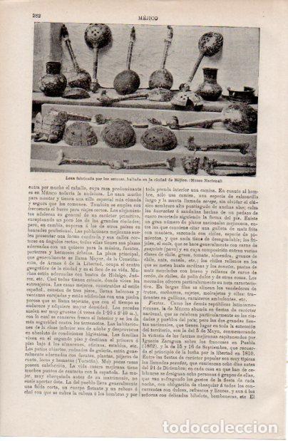 Altri oggetti di carta: LAMINA ESPASA V52484: Loza fabricaca por los aztecas