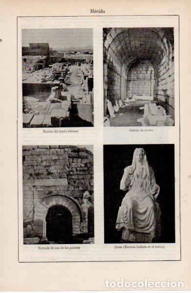 Collectionnisme Papier divers: LAMINA ESPASA V52592: Teatro romano de Merida