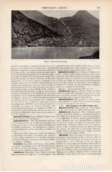 Otros art&iacute;culos de coleccionismo en papel: LAMINA ESPASA V52604: Fiordo de Geirange, Merok