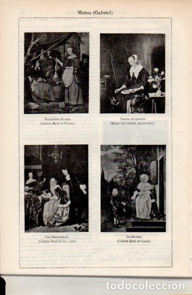 Sammelleidenschaft Andere Papierartikel: LAMINA ESPASA V52639: Obras varias por Gabriel Metsu