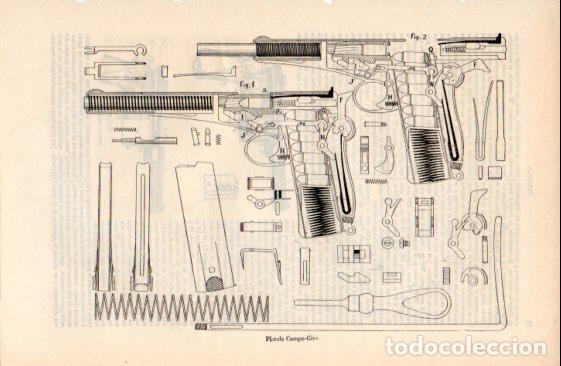 Sammelleidenschaft Andere Papierartikel: LAMINA ESPASA V52333: Pistola Campo-Giro