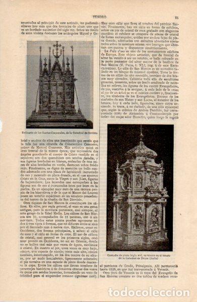 Sammelleidenschaft Andere Papierartikel: LAMINA ESPASA V52677: Custodia del tesoro de la Catedral de Troya